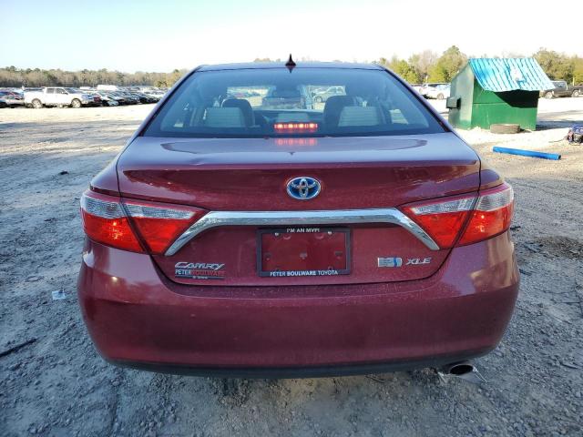 4T1BD1FK7FU172695 - 2015 TOYOTA CAMRY HYBRID RED photo 6