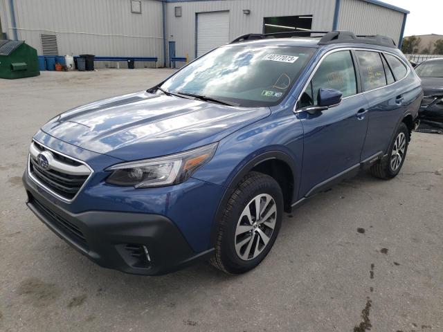 4S4BTAFC3N3224758 - 2022 SUBARU OUTBACK PREMIUM BLUE photo 1