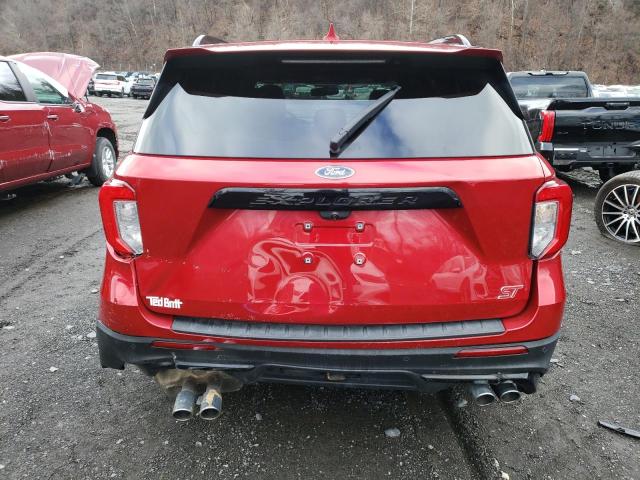 1FM5K8GC7LGC06373 - 2020 FORD EXPLORER ST RED photo 6