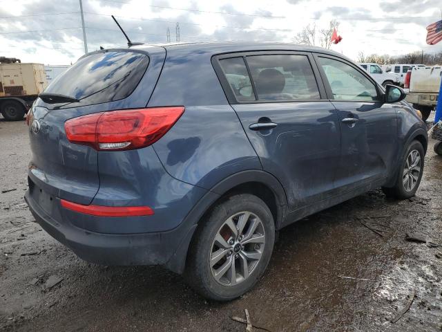 KNDPBCAC7F7776404 - 2015 KIA SPORTAGE L BLUE photo 3