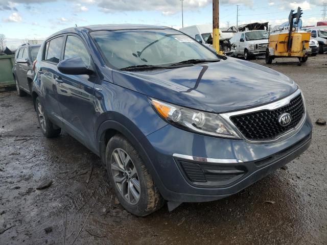 KNDPBCAC7F7776404 - 2015 KIA SPORTAGE L BLUE photo 4