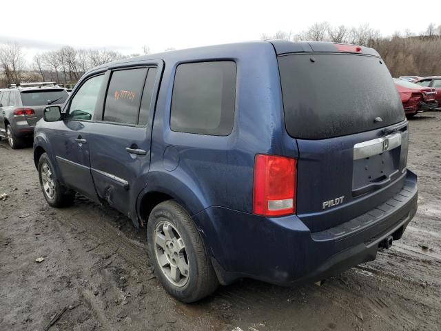 5FNYF4H24EB030898 - 2014 HONDA PILOT LX BLUE photo 2