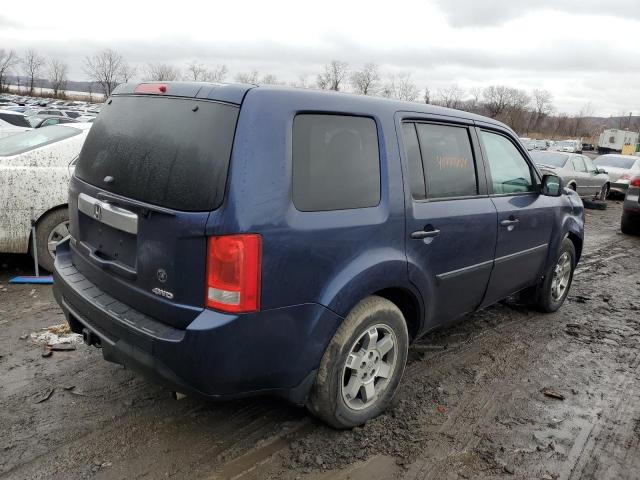 5FNYF4H24EB030898 - 2014 HONDA PILOT LX BLUE photo 3