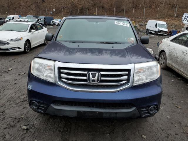 5FNYF4H24EB030898 - 2014 HONDA PILOT LX BLUE photo 5