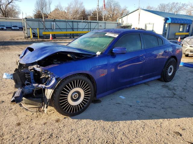 2C3CDXGJ2MH530341 - 2021 DODGE CHARGER SCAT PACK BLUE photo 1