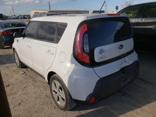 KNDJN2A23F7186036 - 2015 KIA SOUL WHITE photo 2