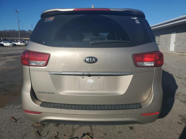 KNDMB5C10G6164787 - 2016 KIA SEDONA LX GOLD photo 6