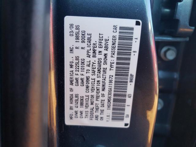 1HGCM56306A119672 - 2006 HONDA ACCORD SE GRAY photo 13