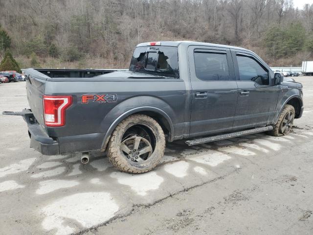 1FTEW1EF9FFC91093 - 2015 FORD F150 SUPERCREW GRAY photo 3