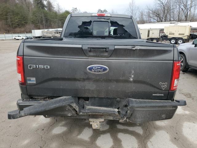 1FTEW1EF9FFC91093 - 2015 FORD F150 SUPERCREW GRAY photo 6