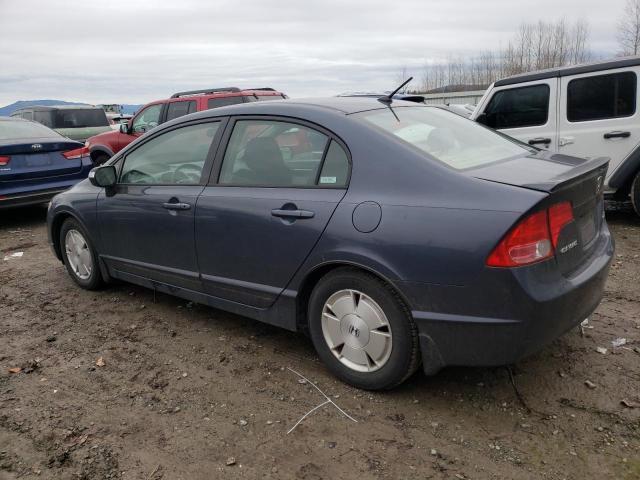 JHMFA36256S016403 - 2006 HONDA CIVIC HYBRID BLUE photo 2