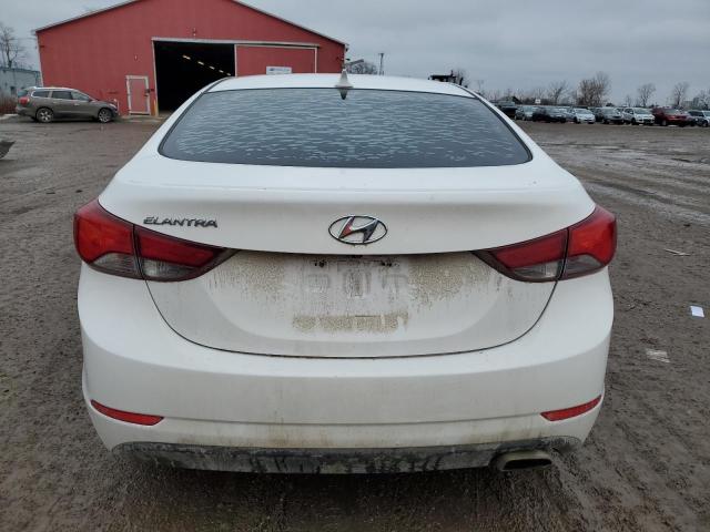 KMHDH4AH3FU286462 - 2015 HYUNDAI ELANTRA SE WHITE photo 6