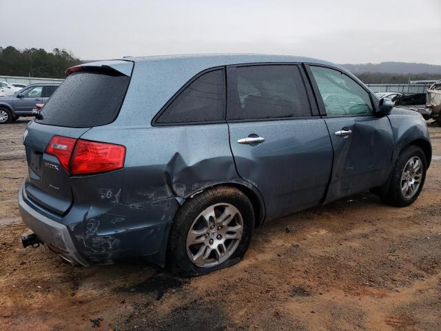 2HNYD284X8H511016 - 2008 ACURA MDX TECHNOLOGY BLUE photo 3