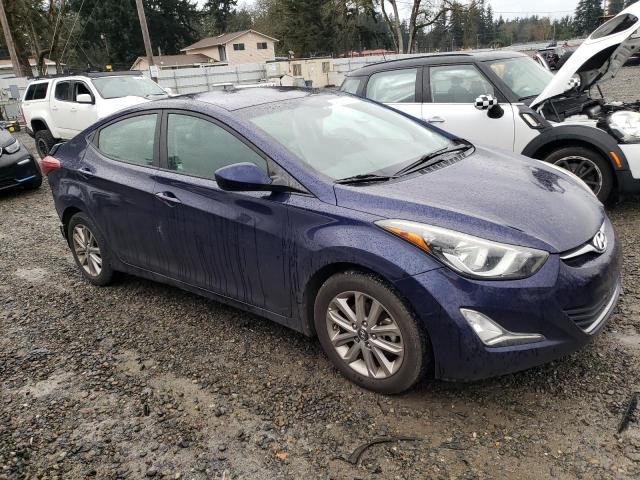 5NPDH4AE4EH500703 - 2014 HYUNDAI ELANTRA SE BLUE photo 4