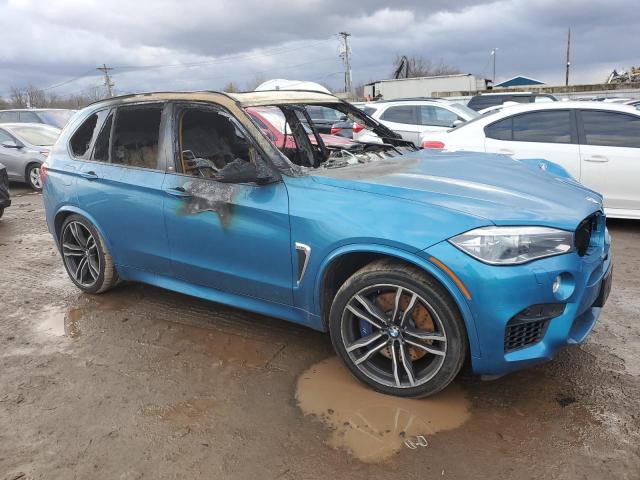 5YMKT6C54J0X21036 - 2018 BMW X5 M BLUE photo 4