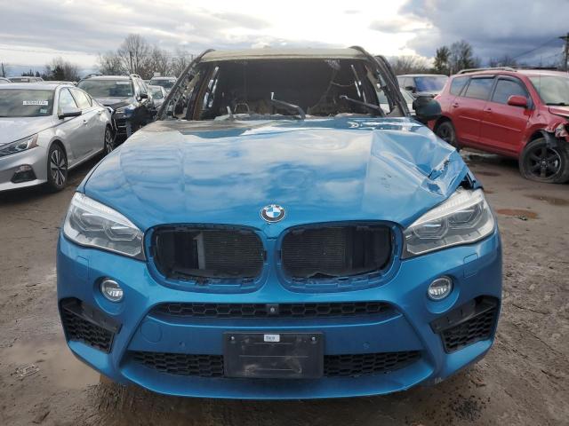 5YMKT6C54J0X21036 - 2018 BMW X5 M BLUE photo 5