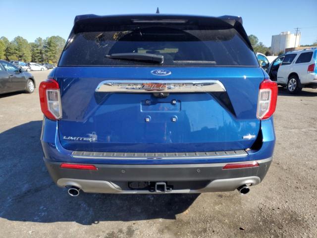 1FM5K7FW4NNA10055 - 2022 FORD EXPLORER LIMITED BLUE photo 6