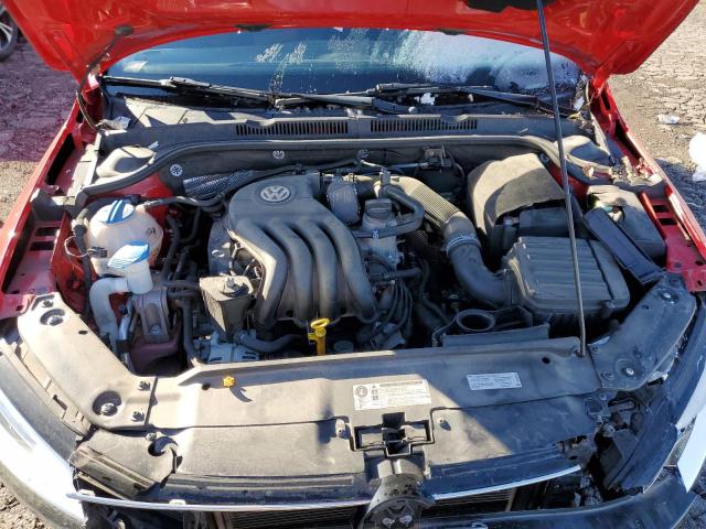 3VW2K7AJ1FM290769 - 2015 VOLKSWAGEN JETTA BASE RED photo 11
