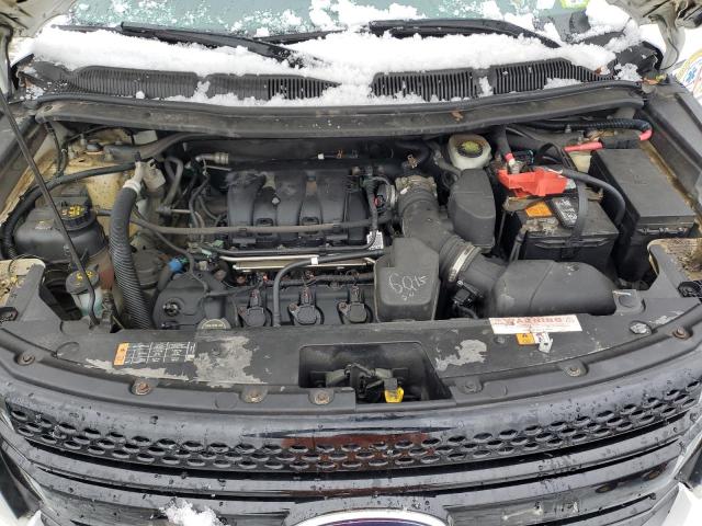 1FM5K8ARXEGC26729 - 2014 FORD EXPLORER POLICE INTERCEPTOR Սպիտակ լուսանկար 11