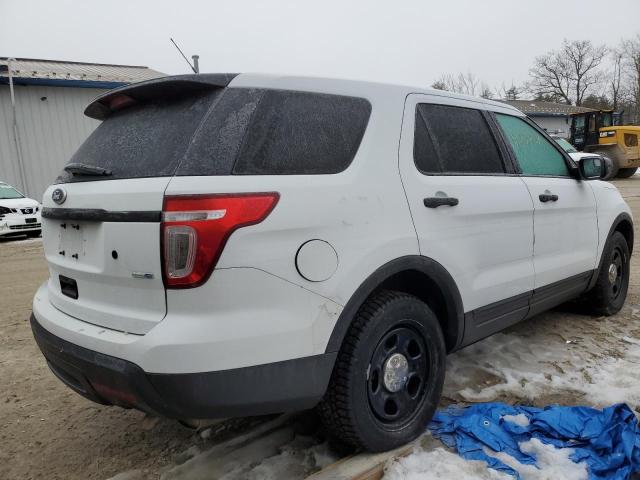 1FM5K8ARXEGC26729 - 2014 FORD EXPLORER POLICE INTERCEPTOR Սպիտակ լուսանկար 3
