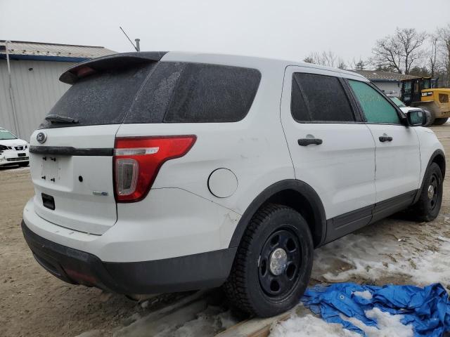 1FM5K8ARXEGC26729 - 2014 FORD EXPLORER POLICE INTERCEPTOR WHITE photo 3