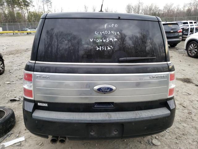 2FMGK5DC8ABA66592 - 2010 FORD FLEX LIMITED BLACK photo 6