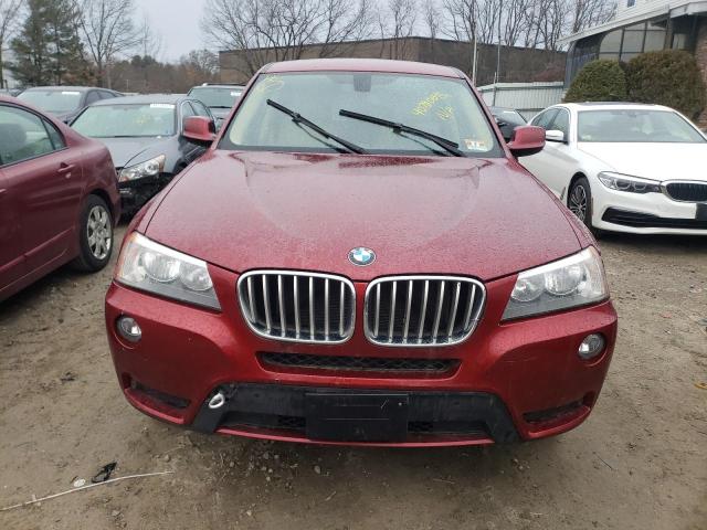 5UXWX9C50D0D05118 - 2013 BMW X3 XDRIVE28I RED photo 5