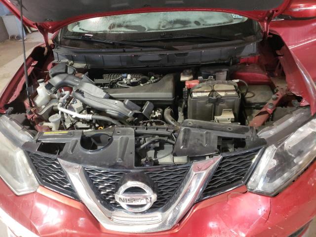 KNMAT2MV3FP518195 - 2015 NISSAN ROGUE S RED photo 11