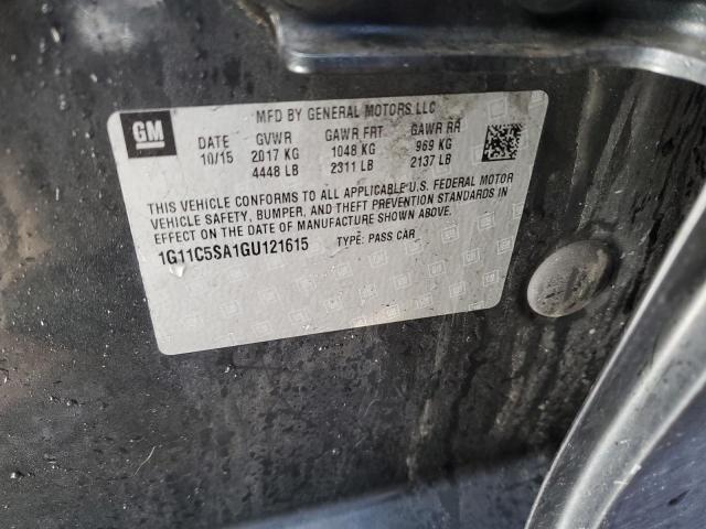 1G11C5SA1GU121615 - 2016 CHEVROLET MALIBU LIM LT 灰色 照片 12