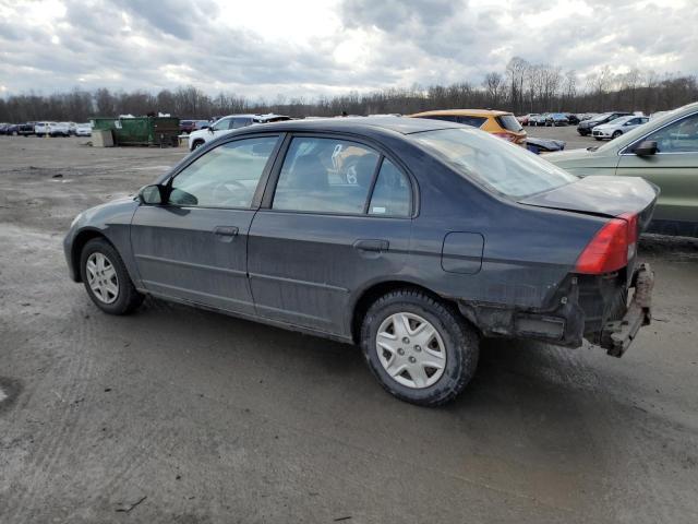 1HGES16365L025368 - 2005 HONDA CIVIC DX VP BLACK photo 2