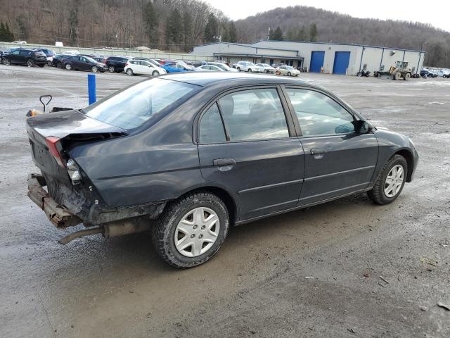 1HGES16365L025368 - 2005 HONDA CIVIC DX VP BLACK photo 3