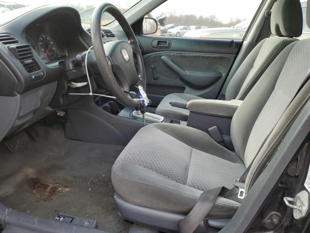 1HGES16365L025368 - 2005 HONDA CIVIC DX VP BLACK photo 7