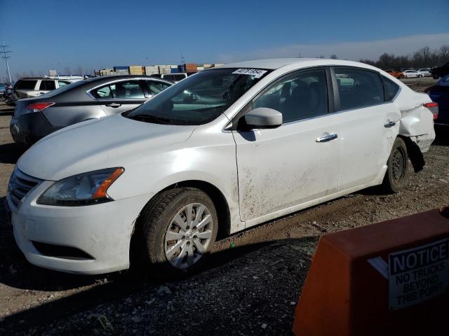 3N1AB7AP2EY255851 - 2014 NISSAN SENTRA S WHITE photo 1