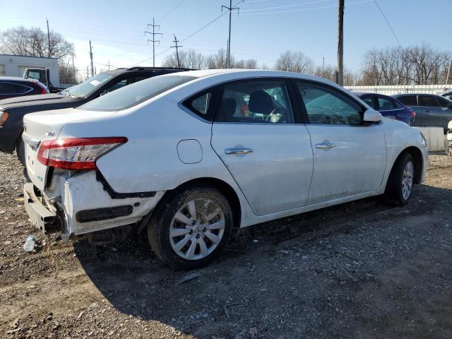 3N1AB7AP2EY255851 - 2014 NISSAN SENTRA S WHITE photo 3