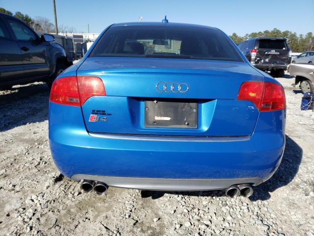 WAUGL78E26A196795 - 2006 AUDI S4 QUATTRO BLUE photo 6