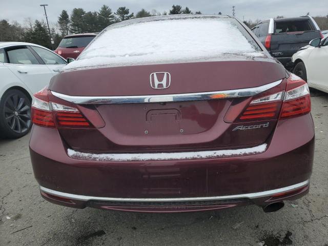 1HGCR2F3XGA104114 - 2016 HONDA ACCORD LX RED photo 6