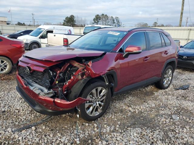 2T3C1RFV7MW158452 - 2021 TOYOTA RAV4 XLE PREMIUM MAROON photo 1