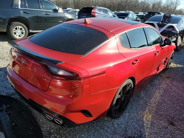 KNAE55LCXL6072526 - 2020 KIA STINGER GT2 RED photo 3