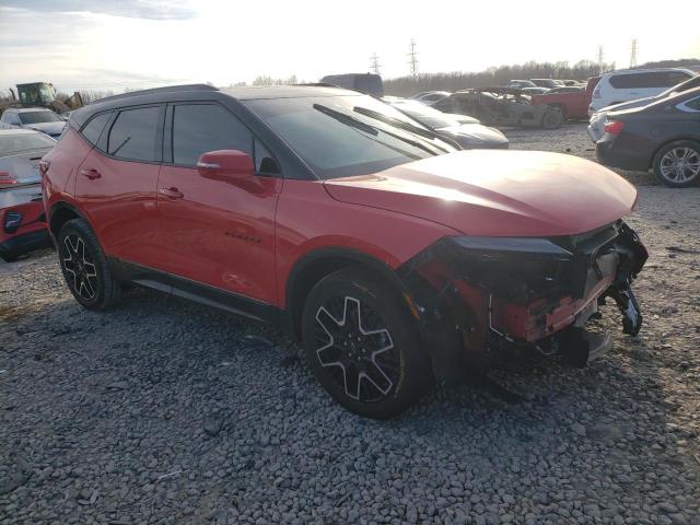 3GNKBERS1PS104513 - 2023 CHEVROLET BLAZER RS RED photo 4