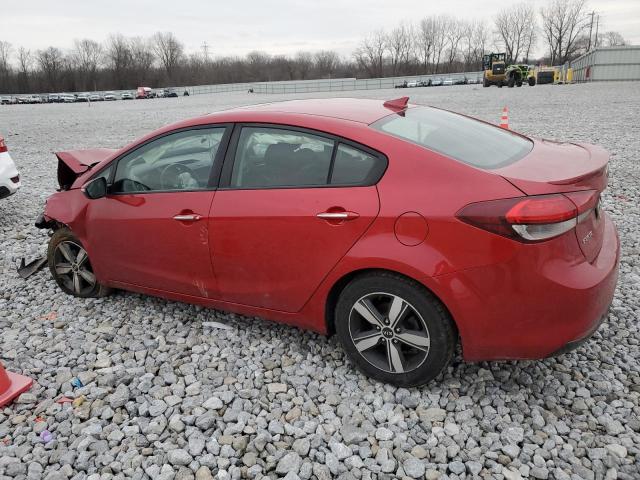 3KPFL4A73JE175016 - 2018 KIA FORTE LX MAROON photo 2