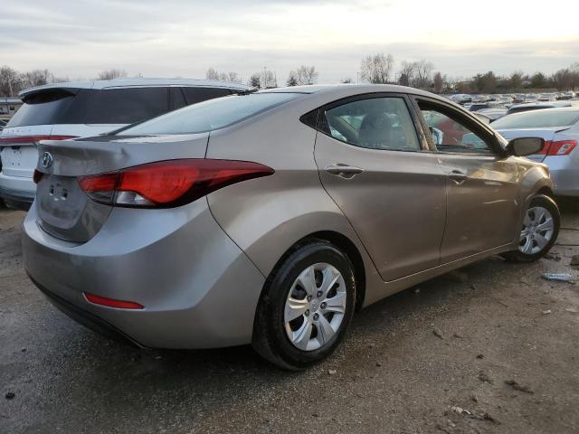 5NPDH4AE6GH775198 - 2016 HYUNDAI ELANTRA SE TAN photo 3