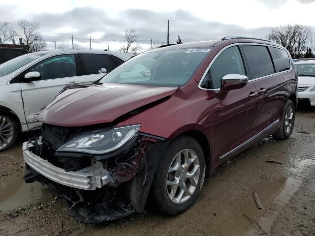 2C4RC1GG8JR251833 - 2018 CHRYSLER PACIFICA LIMITED BURGUNDY photo 1