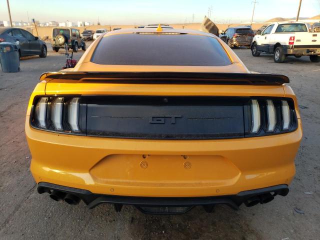 1FA6P8CF1N5118465 - 2022 FORD MUSTANG GT YELLOW photo 6
