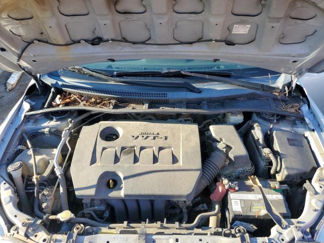2T1BU4EE0CC782898 - 2012 TOYOTA COROLLA BASE SILVER photo 11