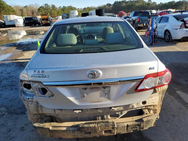 2T1BU4EE0CC782898 - 2012 TOYOTA COROLLA BASE SILVER photo 6