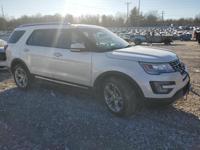 1FM5K8FH5HGB52799 - 2017 FORD EXPLORER LIMITED WHITE photo 4