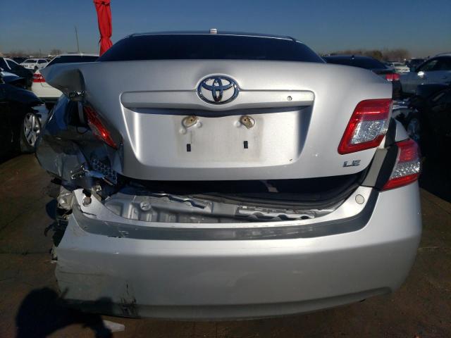 4T1BF3EK0AU073765 - 2010 TOYOTA CAMRY BASE SILVER photo 6