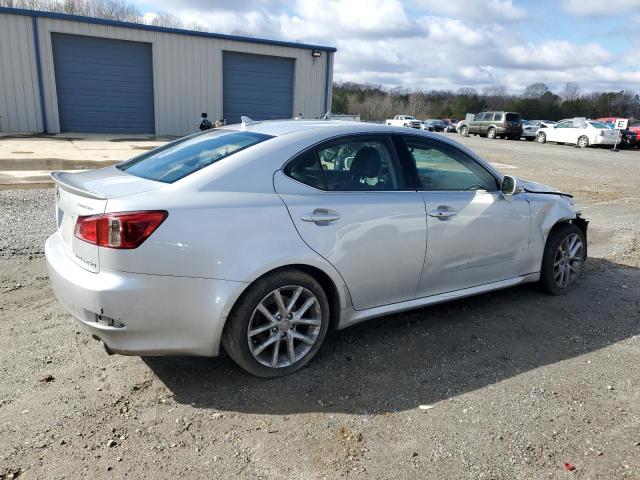 JTHCF5C23B5047632 - 2011 LEXUS IS 250 SILVER photo 3