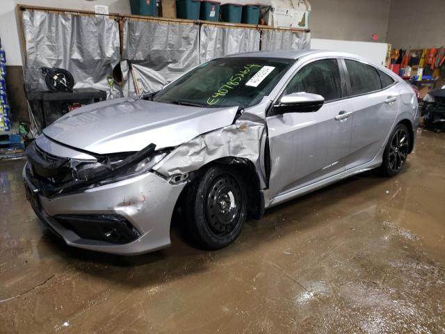 2HGFC2F81LH521207 - 2020 HONDA CIVIC SPORT SILVER photo 1