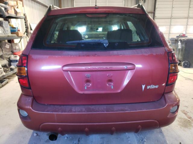 5Y2SL63835Z468201 - 2005 PONTIAC VIBE RED photo 6